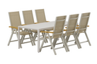 Venture Home Giardini & Panama Matgrupp Utomhus Med 6st Matstolar Beige
