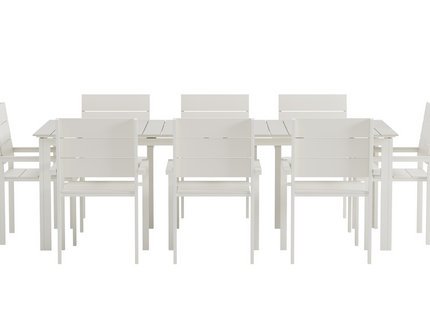 Venture Home Levels Matgrupp Utomhus Med 8st Matstolar Beige