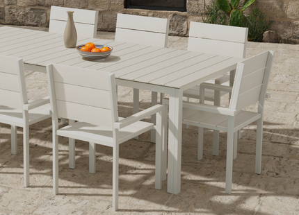 Venture Home Levels Matgrupp Utomhus Med 8st Matstolar Beige