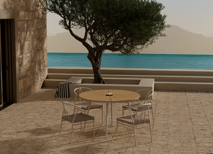 Venture Home San Vito & Alfons Matgrupp Med 4st Matstolar Beige