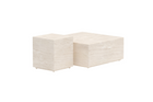 Venture Home Lissabon Sidobord Utomhus 40 x 40 x 45 Beige + Sidobord 80 x 80 x 35 Beige